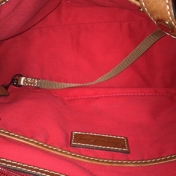 Dooney and Burke Lexington green brown purse handbag bag - Picture 10 of 12